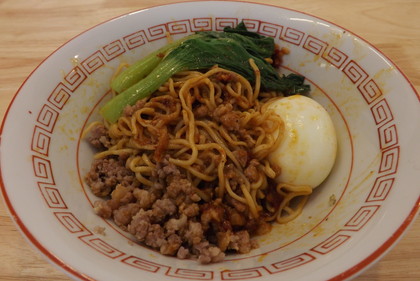 スパイシー四川ラーメン（汁なし担々麺、混ぜた後）
